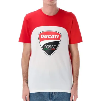 Pánské tričko triko Ducati Corse white/red XL
