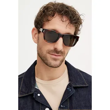 Sluneční brýle Saint Laurent pánské, oranžová barva, SL 801 SL.801 23A, vel. 50