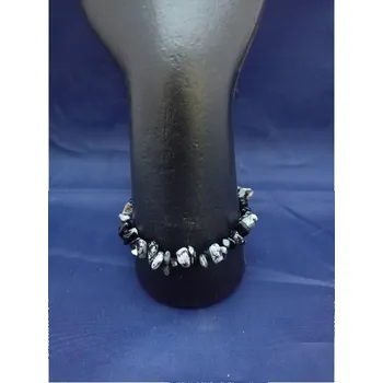 Náramek Vločkový obsidián náramek (Sněhová vločka)