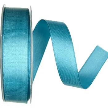 Stuha Stuha saténová ROYAL SATIN BLUE tyrkysově modrá 25mm x 20m A (6,-Kč/m) (Stuha saténová, tyrkysově modrá, oboustranná, lesklá)