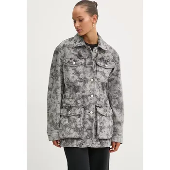 Dámská casual bunda Bunda Moschino Jeans dámská, šedá barva, přechodná, A0511 8722 0511.8722 90J, vel. XS
