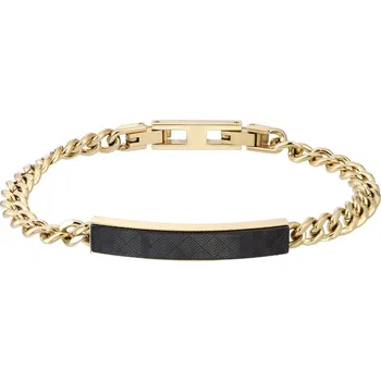 Náramek Free Style Náramek z chirurgické oceli s destičkou pozlacený BSS1009GD Délka náramku: 21 cm