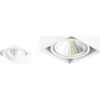 Nástěnné svítidlo PŘISAZENÉ SVÍTIDLO ČTVEREC AR111 ES111 GU10 BÍLÉ