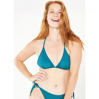 Dámské plavky OLAIAN Dámské plavky horní díl s posuvnými trojúhelníky Mae M MODRÁ|ZELENÁ