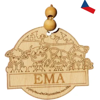 JH WoodArt Stylové dřevěné přívěsky pro malé dobrodruhy 1 ks (Osobní doplněk )