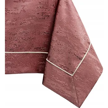 ubrus Růžový lisovaný ubrus s manžetou a lemováním 140x340 AmeliaHome