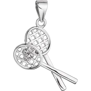 Oblečení a móda Evolution Group Stříbrný přívěsek badminton 64050