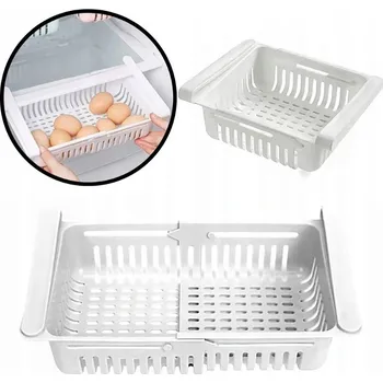 Úložný box Organizér do lednice pod poličku Vilde 16,5 x 15,5 x 6,5 cm bílý