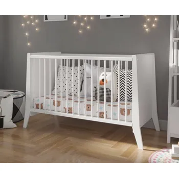 Bílá Postýlka Cosmo 60x120cm - Moderní Design, Komfort a Bezpečnost Druh matrace: pěnová matrace 60x120x6cm +599kč