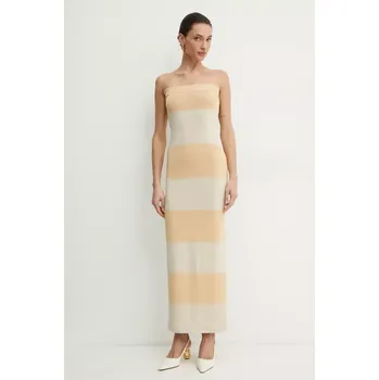 Dámské šaty Šaty Liviana Conti F5SA37 žlutá 18A, vel. XS