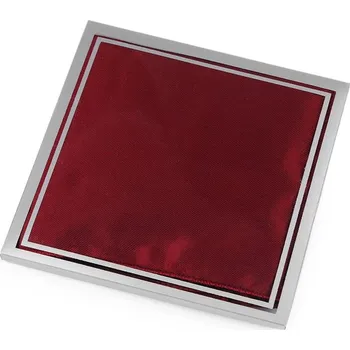 Látkový kapesník Saténový kapesníček do saka v krabičce - 3 bordó sv.