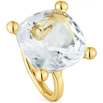 Prsten Pozlacený stříbrný prsten Tous 12 Color 1004236412 zlatá GLD, vel. 12