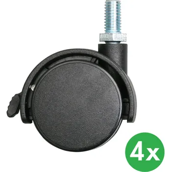 Dílenský regál Corping Sada 4 koleček k regálům, 38 mm, 15 kg