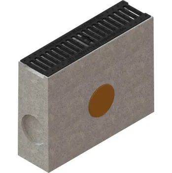 Sběrná betonová vpusť VODALAND BASE C250 s litinovou mříží 500 x 140 x 390 mm