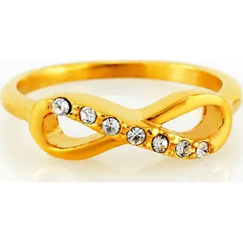 Souprava šperků Nerezový prsten 7837 (velikost 55) - pozlacený