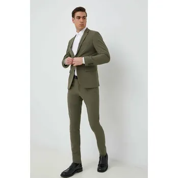 Oblek Lindbergh Pánský, zelená barva 30.61040.OLIVE 91X, vel. 46