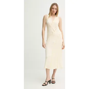 Dámské šaty Šaty Day Birger et Mikkelsen Ryleigh žlutá barva, midi, DAY65243750 10X, vel. 38