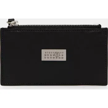 Peněženka Kožená peněženka MM6 Maison Margiela černá barva, SA5UI0016.P7258 99X, vel. ONE SIZE