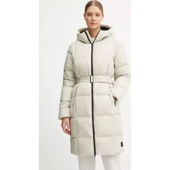 Péřová bunda Jack Wolfskin dámská, šedá barva, zimní 1206132 12X, vel. L