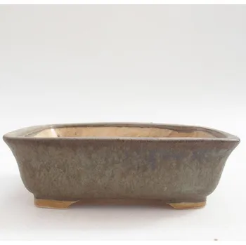 Květináč Keramická bonsai miska 15 x 13 x 5 cm modrá