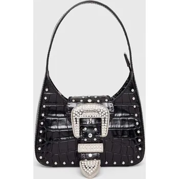 Kabelka Kožená kabelka Moschino Jeans 3114.8796 černá 99A, vel. ONE SIZE