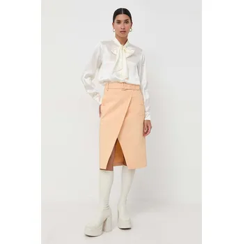 Dámská sukně Sukně Patrizia Pepe oranžová barva, midi 8G0337.A301 20X, vel. 34