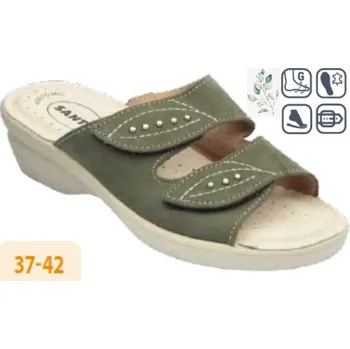 Dámská zdravotní obuv SANTÉ PO/5474 OLIVA pantofel vel.37-42, --- - 39