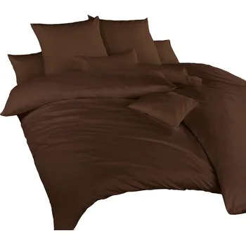 Povlečení Povlečení satén hnědá 140x200, 70x90 cm