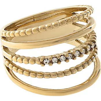 Souprava šperků Nerezový prsten 70028 (velikost 52) - pozlacený