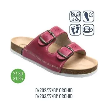 Dívčí obuv Santé D/202/77/BP ORCHID Barva: Orchid, Velikost: 27, Stélka: Kožená