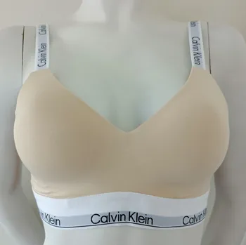 Podprsenka Dámská podprsenka QF7030E ACK světle béžová - Calvin Klein S