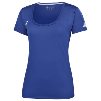 Chlapecké tričko Dívčí tričko Babolat PLAY CAP SLEEVE TOP GIRLS 2024 Barva: Tmavě modrá, Velikost: 6-8 let