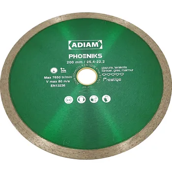 Řezný kotouč Diamantový kotouč pro řezání gresu Adiam 110085 200 mm