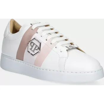 Pánské tenisky Kožené tenisky Philipp Plein Lo-Top Hexagon USC0704.PLE005N.0103 bílá 00X, EUR 41