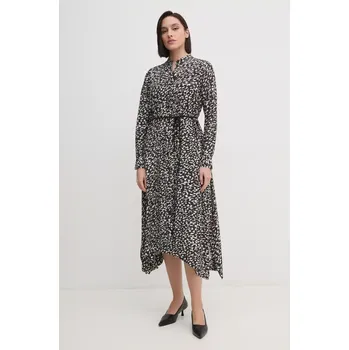 Dámské šaty Šaty Joop! béžová barva, midi, oversize, 30044832 10018882 01X, vel. 36