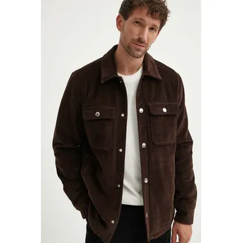 Manšestrová bunda A.P.C. Blouson Alex hnědá barva, přechodná, COGVV.H02625.CAE 89X, vel. L