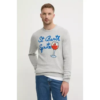 Pánský svetr Vlněný svetr MC2 Saint Barth HER0001 šedá 90X, vel. XL