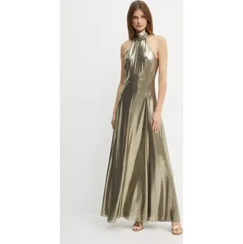 Dámské šaty Šaty Patrizia Pepe zlatá barva, maxi, 2A2857 A501 2A2857.A501 10Y, vel. 38