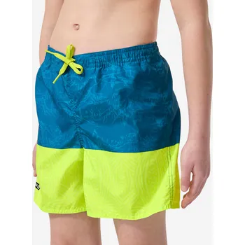 Pánské plavky DECATHLON Chlapecké kraťasy s kapsami 100 14 LET ŽLUTÁ