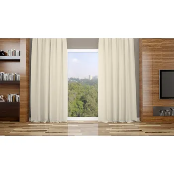 Orbytex Dekorační závěs hotový Rongo - smetanový Rozměry: Š/V 145x180 (1ks), Vršek závěsu: ŘASÍCÍ STUHA