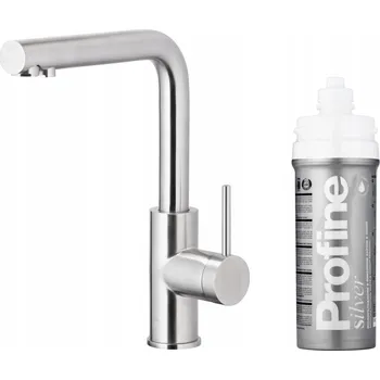 Vodovodní baterie Stojánková kuchyňská baterie KFA Armatura Duero Pure Basic stříbrná