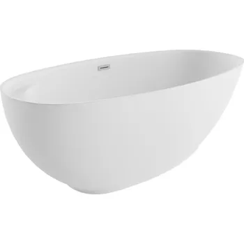 Vana Polimat Akrylátová volně stojící vana Kivi 165x80 Rozměry (cm): 165x75, Barva vany: Bílá / bílá mat