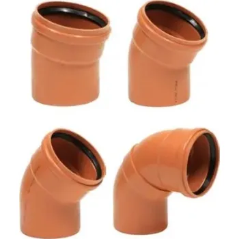 Kanalizační potrubí Wavin Koleno Solidwall PVC SN 12 Průměr: DN 400, Úhel: 30°