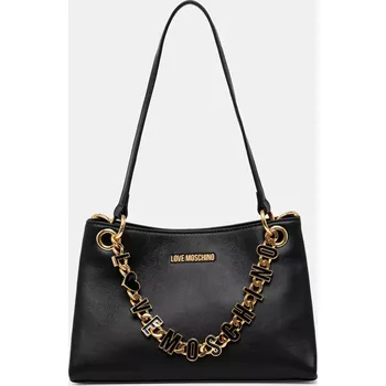 Kabelka Kožená kabelka Love Moschino JC4073PP1 černá 99X, vel. ONE SIZE
