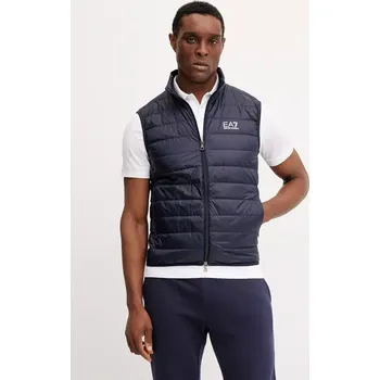 Péřová vesta EA7 Emporio Armani tmavomodrá barva, PNGPZ.8NPQ06 59X, vel. XXXL