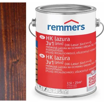 Lak na dřevo Remmers HK-LASUR [PLUS] 2,5L 5434 Ořech - Nussbaum + dárek k objednávce nad 1000Kč