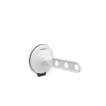 Brabantia Háček na oblečení s přísavkou, světlešedá – Snadná instalace – bez vrtání, stačí připevnit přísavkou