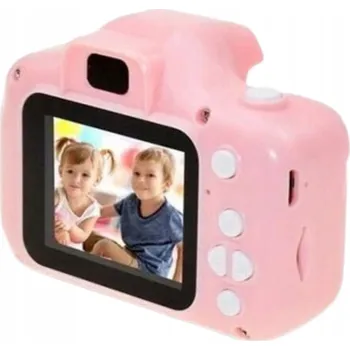 Digitální fotoaparát Fotoaparát pro děti digitální kamera dětský fotoaparát + poutko + hry 3 Mpx růžový
