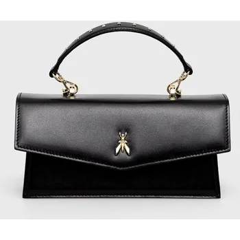 Kabelka Kožená kabelka Patrizia Pepe černá barva, 2B0032 L061 2B0032.L061 99X, vel. ONE SIZE