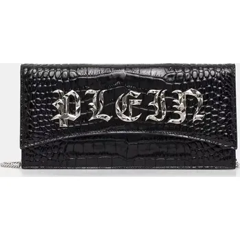 Kabelka Kožená kabelka Philipp Plein černá barva, FADA WBA2000 PLE010N FADA.WBA2000.PLE010N 99X, vel. ONE SIZE